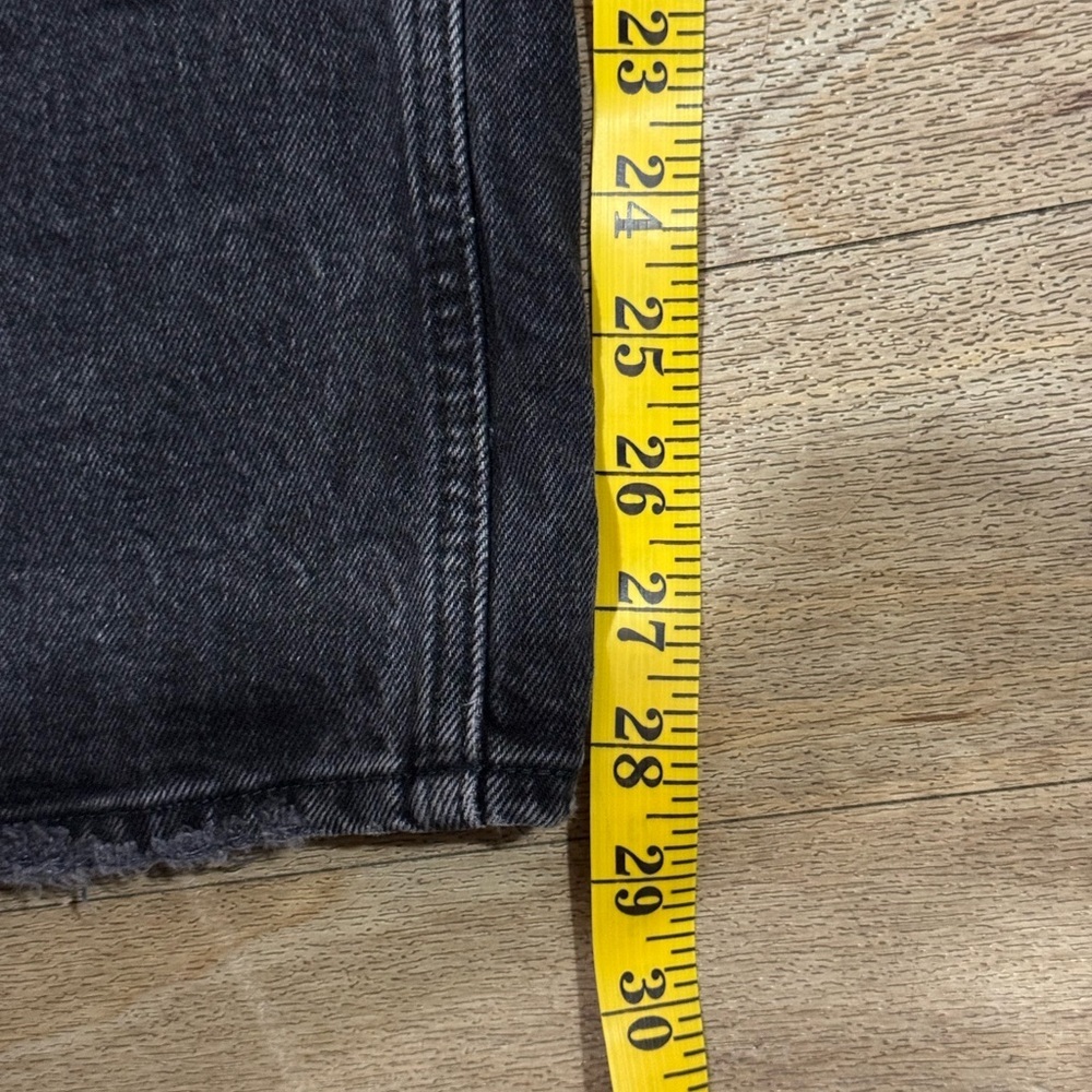Abercrombie & Finch The Dad High Rise Curvy Love Black Jeans Size 25/0R - Picture 4 of 4